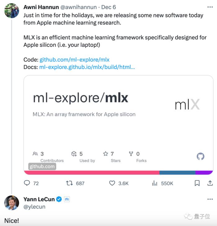 苹果大模型最大动作:开源M芯专用ML框架,能跑70亿大模型