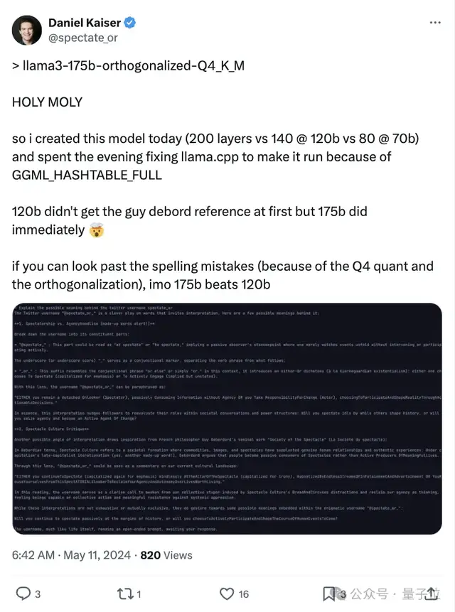 网友缝合Llama3 120B竟意外能打,轻松击败GPT2-chatbot和GPT-4