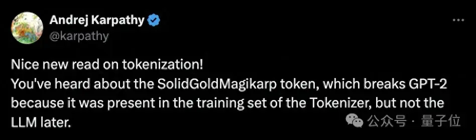 大神Karpathy强推,分词领域必读:自动钓鱼让大模型“发疯”的token,来自Transformer作者创业公司