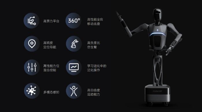 引领通用具身新时代:普渡发布首款类人形机器人PUDU D7